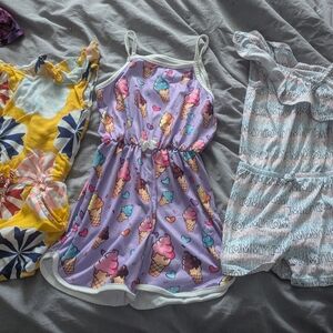 3PCS LOT - Girls Rompers 5t-6